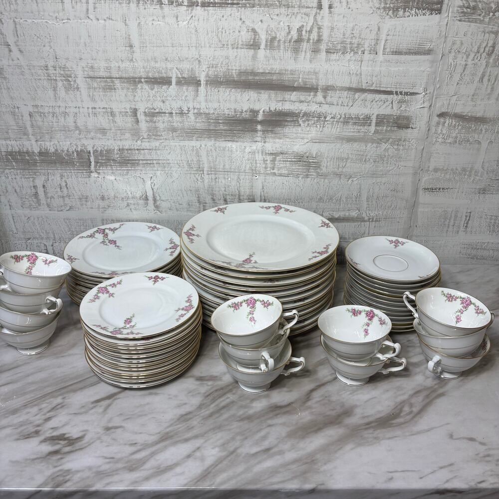 Vintage Heinrich H&Co Rosalinda Bavaria China Dinnerware Set